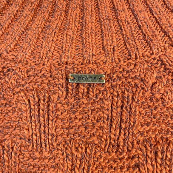 Prana Sky Meadow Chunky Knit mock Neck Cotton Blend Slouchy sweater womens S New - Picture 11 of 15